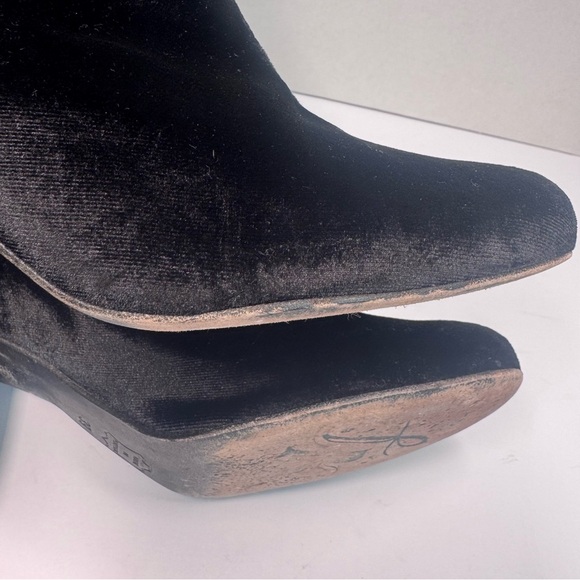 Free People Cecile Suede Ankle Block Heel Boots Sz 8 - Picture 9 of 15